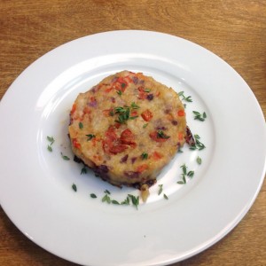 Hambúrguer de pescada com Goji Berry