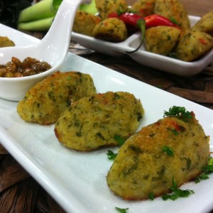 Bolinho de bacalhau light