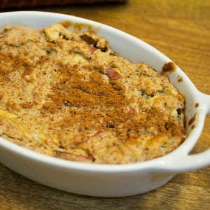 Crumble light de maçã