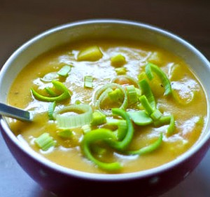 Sopa Cremosa de Alho poró