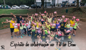 Espírito de colaboração no Fit do Bem