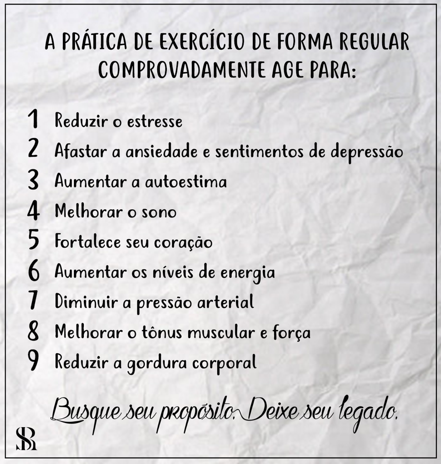 Beneficios psicológicos da atividade física 