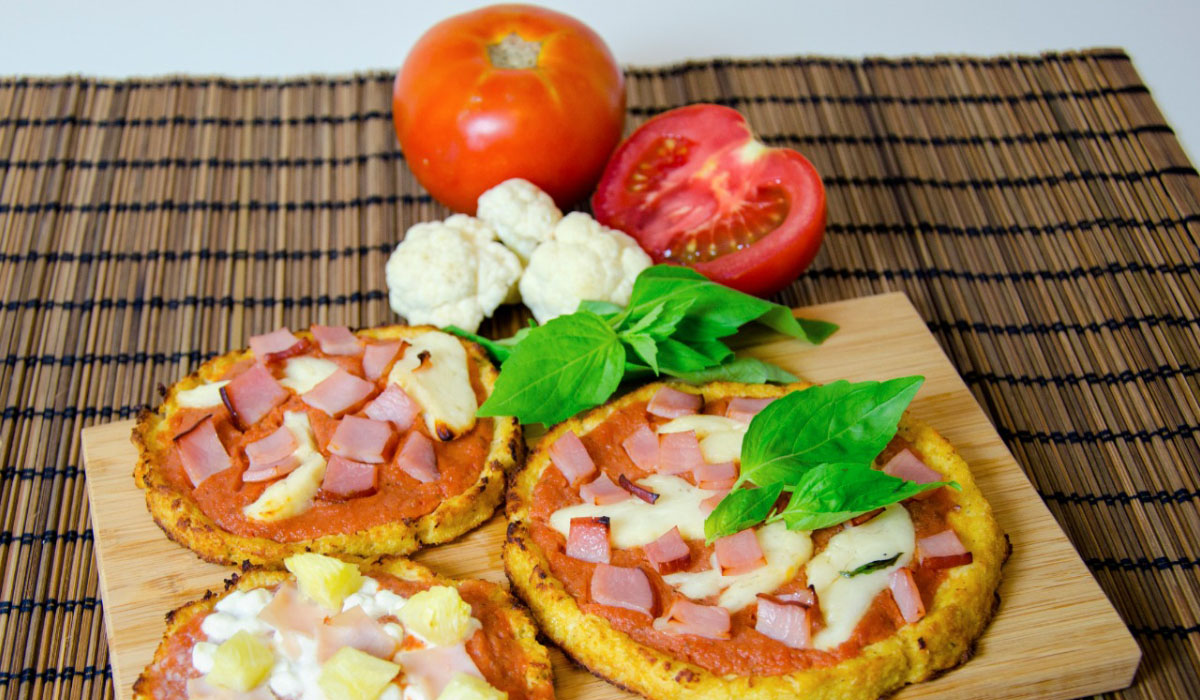 Pizza Low Carb de Couve-Flor